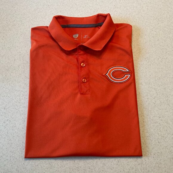 Nike Chicago Bears Polo Shirt NFL Equipment Men Size XL - Picture 1 of 16